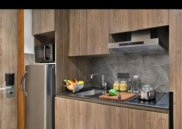 Kitchen in Studio Apartment at Paras Square Service Apartments, Sector 63a – for Sale