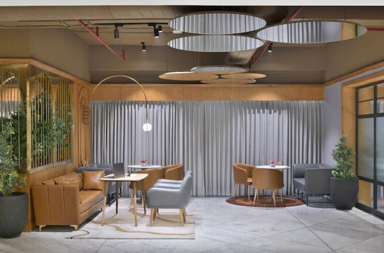 Living Room, paras-square-service-apartments Studio 870 Sq.Ft. Apartment In Sector 63a Gurgaon 9398153