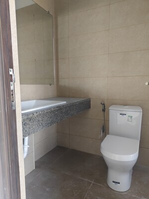 Bathroom in 3 BHK Apartment at Kalpataru Magnus, Bandra East – for Rent