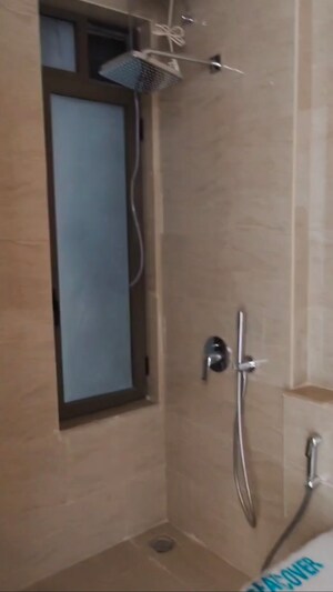 Bathroom in 3 BHK Apartment at Adani Ten BKC, Bandra East – for Rent