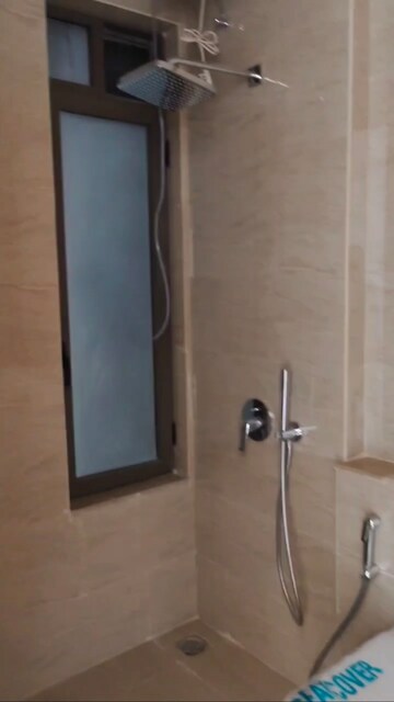 Bathroom in 3 BHK Apartment at Adani Ten BKC, Bandra East – for Rent