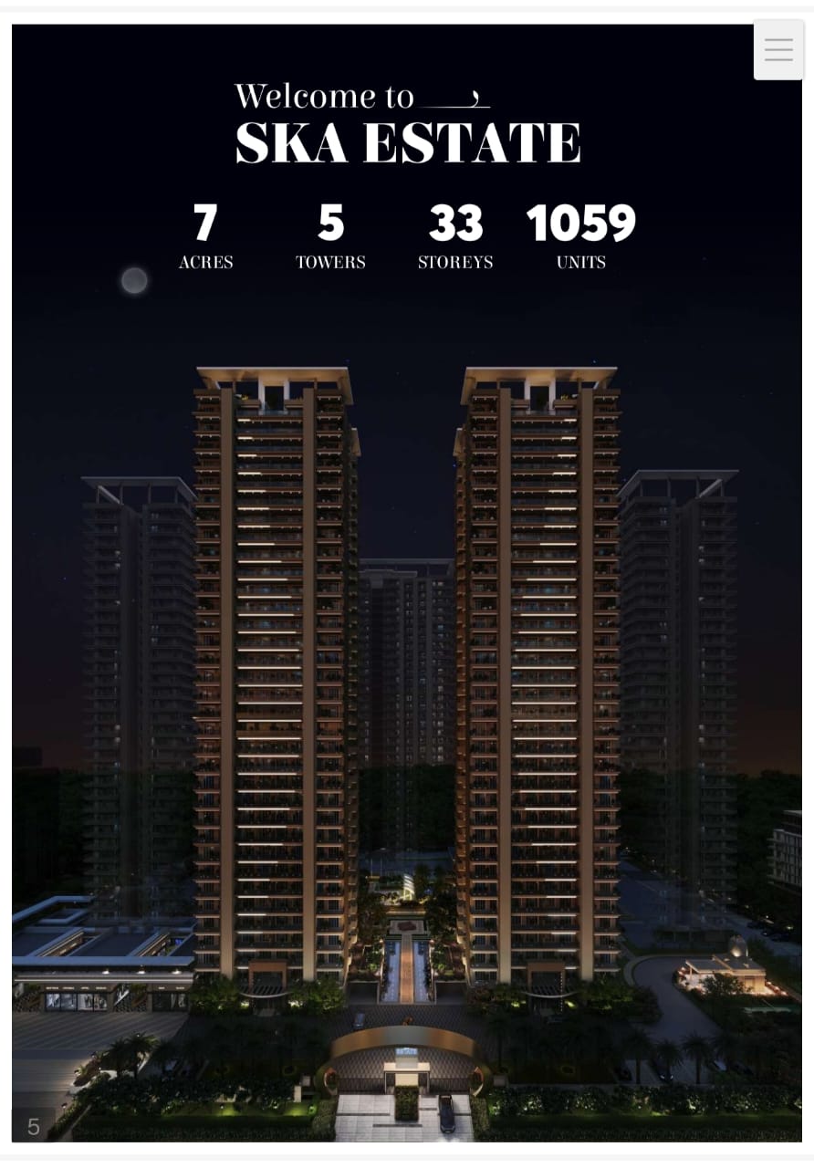 3 BHK + Pooja Room Apartment For Sale in SKA Estate