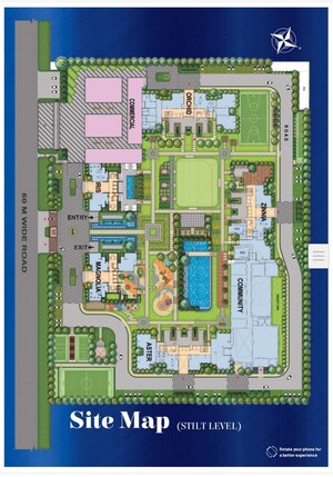 Master Plan in 3 BHK Apartment at SKA Estate, Eta Ii Greater Noida – for Sale