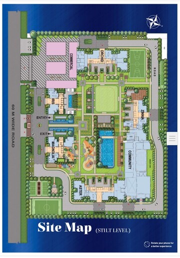 Master Plan in 3 BHK Apartment at SKA Estate, Eta Ii Greater Noida – for Sale