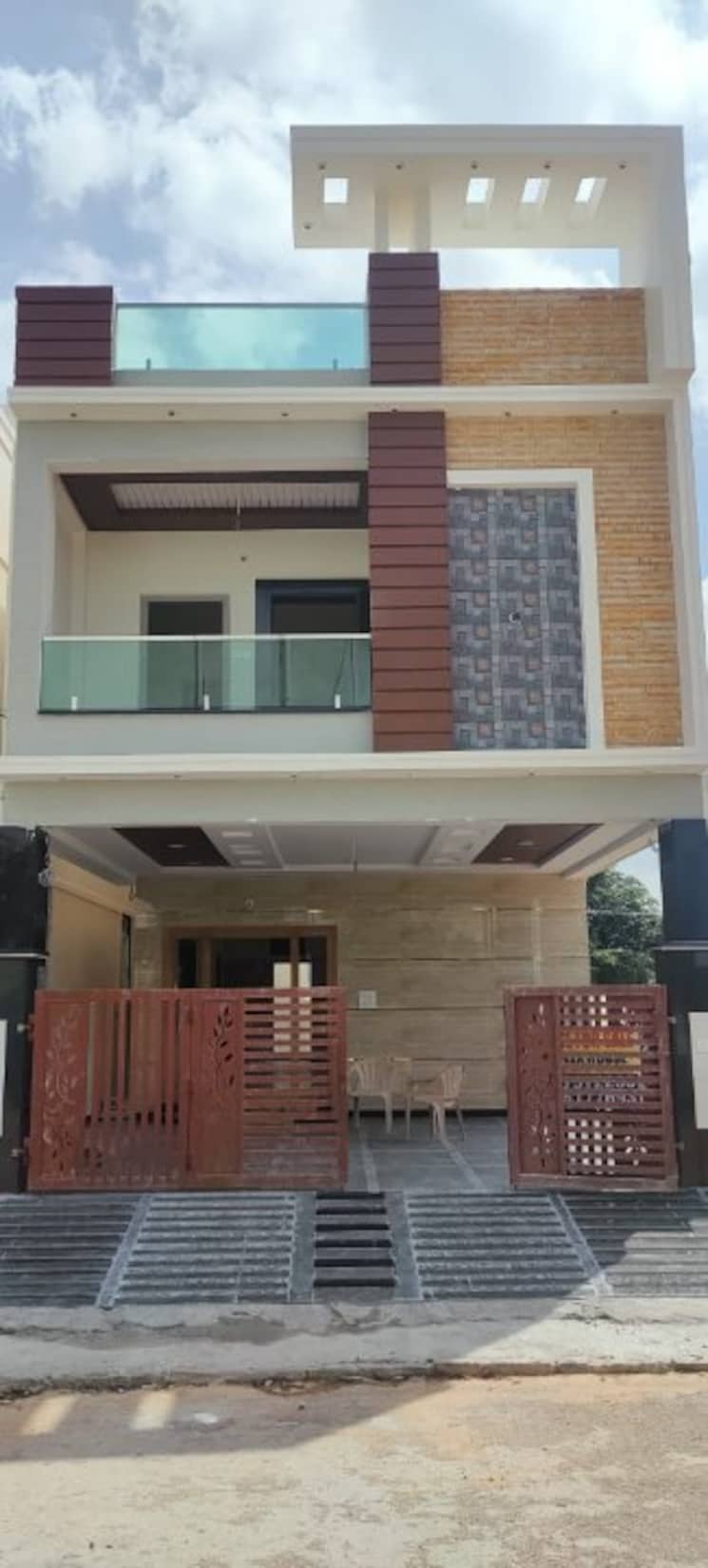Exterior View, saket-township 3 Bedroom 150 Sq.Yd. Builder Floor In Kapra Hyderabad 9398431
