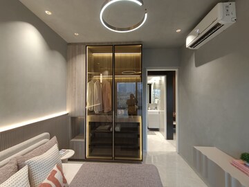 Living Room in 1 BHK Apartment at Rabale – for Sale