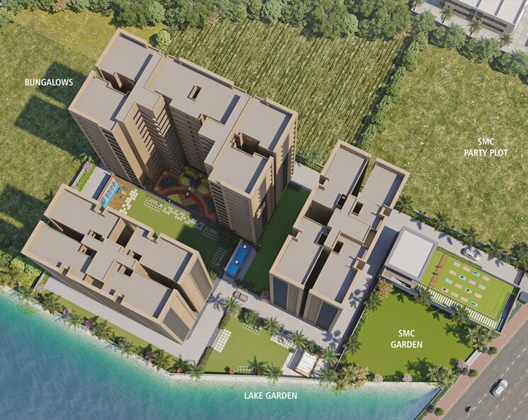 Exterior View, althan 3 Bedroom 1715 Sq.Ft. Apartment In Althan Surat 9398703