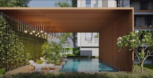 4 BHK Apartment – Exterior View View at Vesu - for Rent