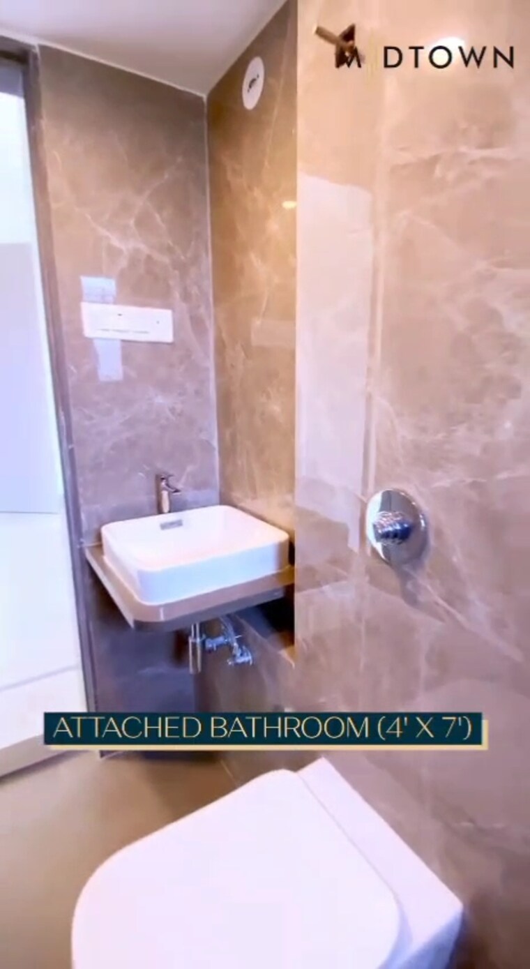 Bathroom, innovision-the-midtown 3 Bedroom 835 Sq.Ft. Apartment In Nalasopara West Palghar 9399081