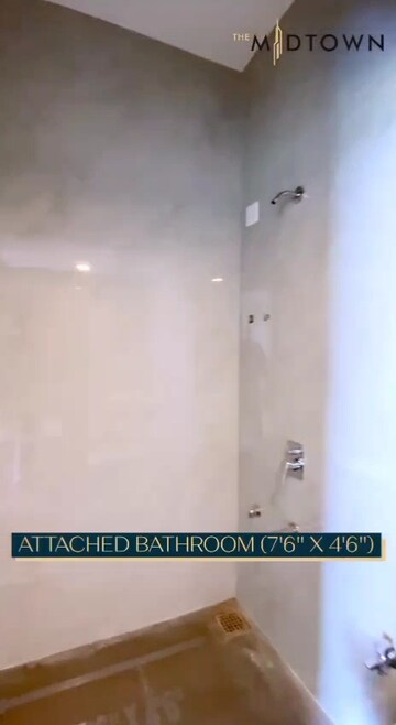 Attached Bathroom in 3 BHK Apartment at Innovision The Midtown, Nalasopara West – for Sale