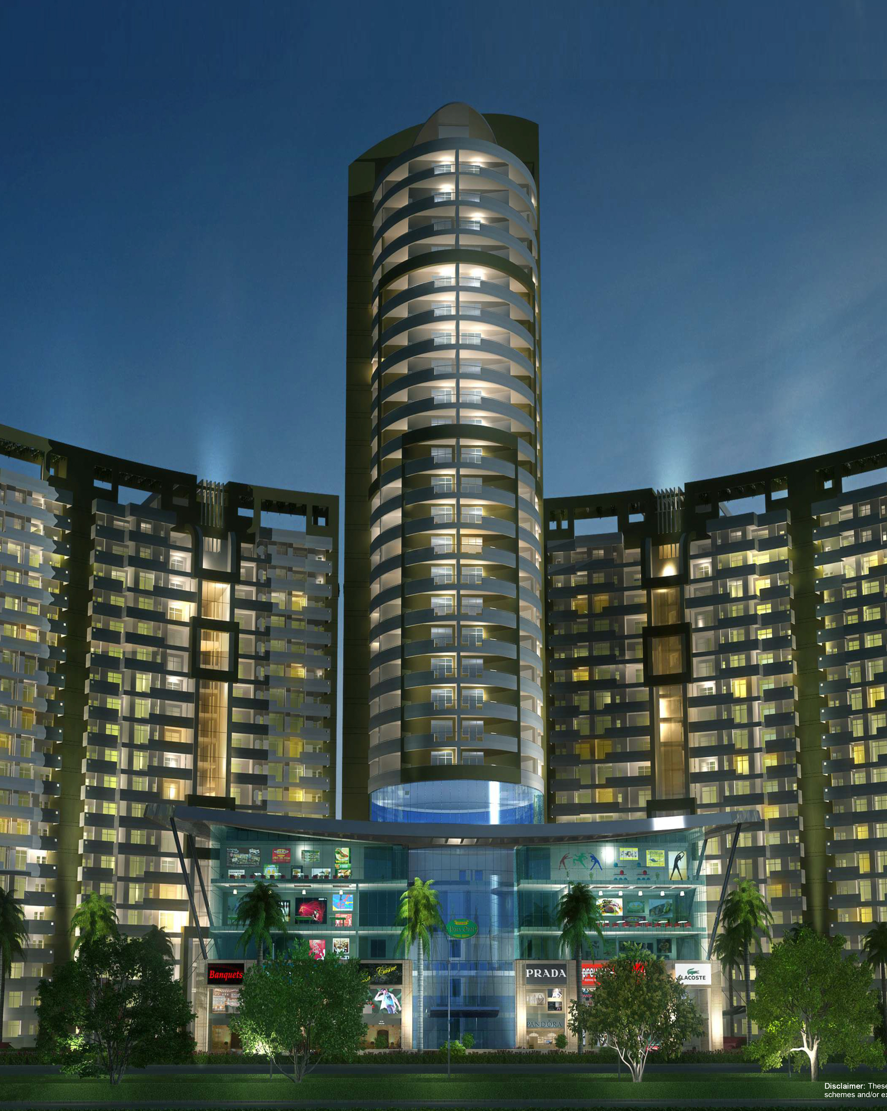 3 BHK 3205 Sq.Ft. Apartment in Parx Laureate