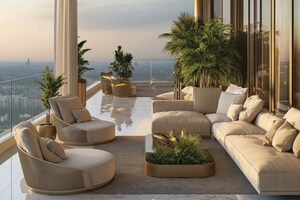 Living Room in 3 BHK Apartment at Sector 79 – for Sale