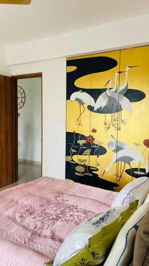 Living Room in 3 BHK Apartment at Shalimar Belvedere Court, Gomti Nagar – for Rent