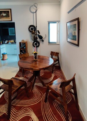 Living Room in 3 BHK Builder Floor at Central Park Flower Valley Aqua Front Towers, Sohna Sector 33 – for Rent