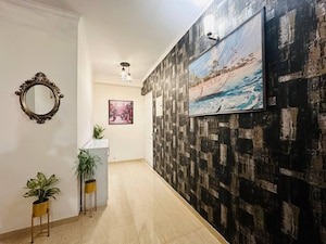 Balcony in 3 BHK Apartment at Omaxe The Palace, Gomti Nagar – for Rent