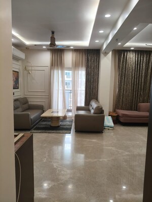 Living Room in 4 BHK Apartment at Central Park Flower Valley Aqua Front Towers, Sohna Sector 33 – for Rent