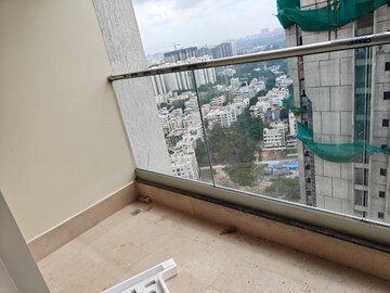 Balcony in 3 BHK Apartment at Aurobindo The Regent, Kondapur – for Rent