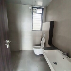 Bathroom in 2 BHK Apartment at Runwal The Central Park, Chinchwad – for Rent