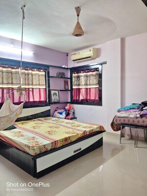Bedroom in 2 BHK Apartment at Hira Heights, Wadgaon Sheri – for Rent