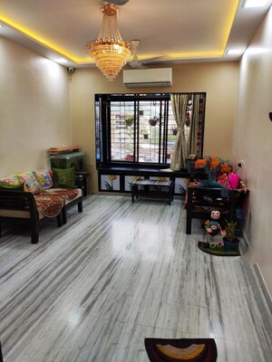 Living Room in 2 BHK Apartment at Sankalp II, Malad East – for Rent