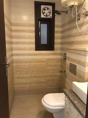 Bathroom in 3 BHK Builder Floor at Malviya Nagar – for Rent