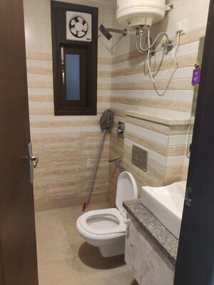 Bathroom in 3 BHK Builder Floor at Malviya Nagar – for Rent
