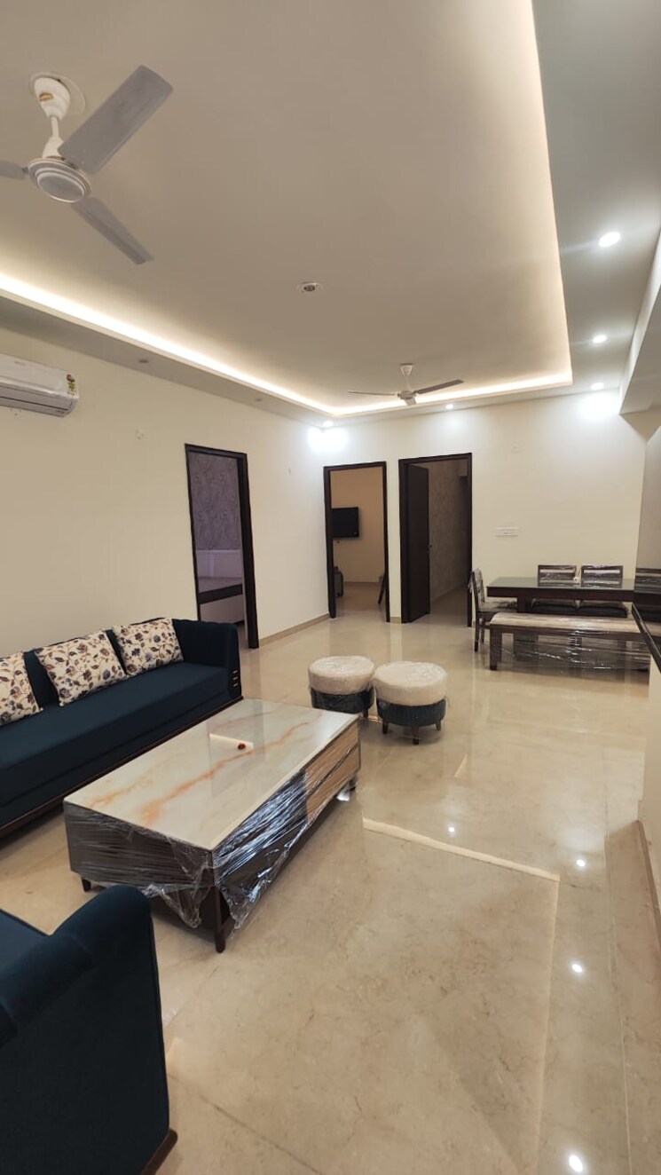 Living Room, maya-green-lotus-saksham 3 Bedroom 1346 Sq.Ft. Apartment In International Airport Road Zirakpur 9400537