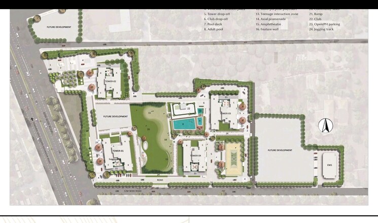 Master Plan, emaar-urban-oasis 3 Bedroom 2122 Sq.Ft. Apartment In Sector 62 Gurgaon 9401134