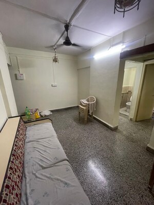 Bathroom in 1 BHK Apartment at Hill Garden, Manpada – for Rent