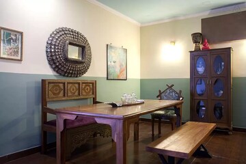 Living Room in 3 BHK Apartment at Greater Kailash I – for Rent