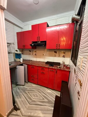 Kitchen in 1.5 BHK Builder Floor at Saket – for Rent
