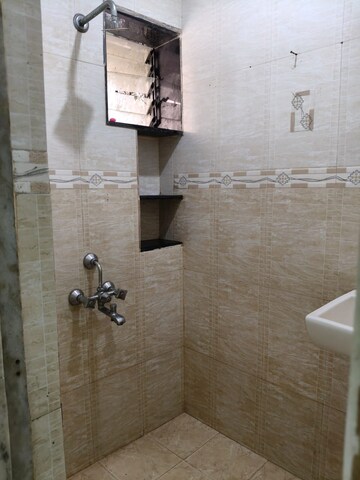 Bathroom in 1 BHK Apartment at Alaknanda CHS Nerul, Nerul Sector 19a – for Rent