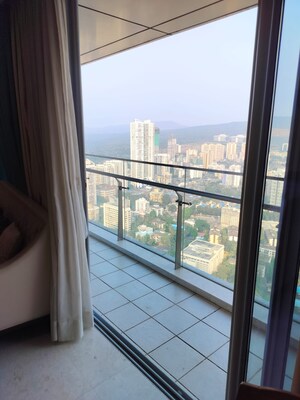 Balcony in 3 BHK Apartment at Oberoi Realty Exquisite, Goregaon East – for Rent