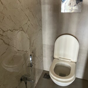 Bathroom in 2 BHK Apartment at Shivmandiri CHSL, Sanpada Sector 1 – for Rent