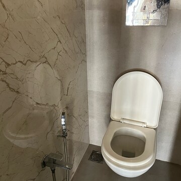 Bathroom in 2 BHK Apartment at Shivmandiri CHSL, Sanpada Sector 1 – for Rent