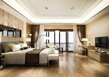 Bedroom in 3 BHK Apartment at Shapoorji Pallonji Kingstown, Hadapsar – for Sale