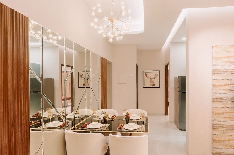 Dining area, satre-happynest 1 Bedroom 420 Sq.Ft. Apartment In Kanjurmarg East Mumbai 9402785