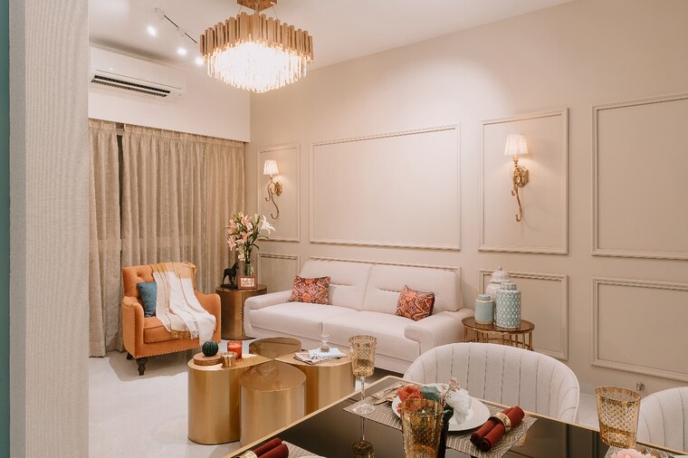 Living Room, satre-happynest 1 Bedroom 420 Sq.Ft. Apartment In Kanjurmarg East Mumbai 9402785