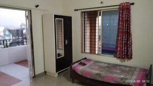 Bedroom in 2 BHK Apartment at Vaishnavi Sahil Vighnesh, Wakad – for Rent