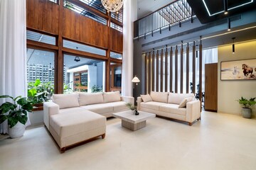 Living Room in 4 BHK Independent House at Aranattukara – for Sale