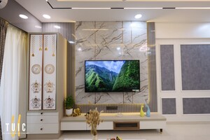 Living Room in 2.5 BHK Builder Floor at Saket – for Rent