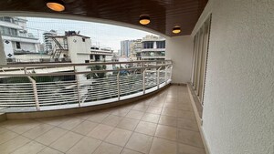Balcony in 4 BHK Apartment at Khar West – for Rent