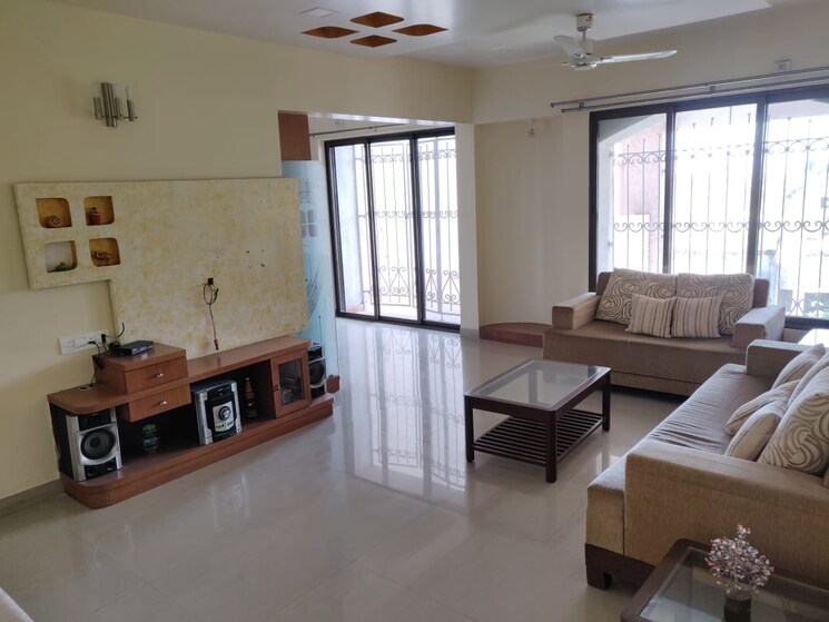 Living Room, amit-ved-vihar-phase-2 3 Bedroom 1480 Sq.Ft. Apartment In Kothrud Pune 9403235