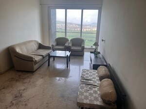 Living Room in 2 BHK Apartment at Ajmera Aeon, Bhakti Park – for Rent
