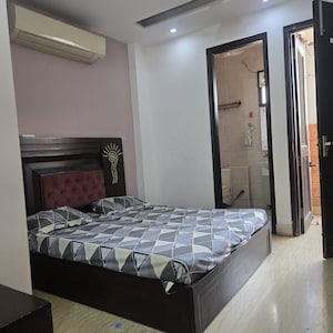Bedroom in 3 BHK Builder Floor at Bali Nagar – for Rent