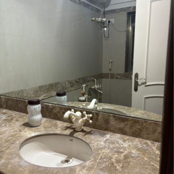 Bathroom in 2 BHK Apartment at Oxford Navrang Navkar, Shri Nagar – for Rent
