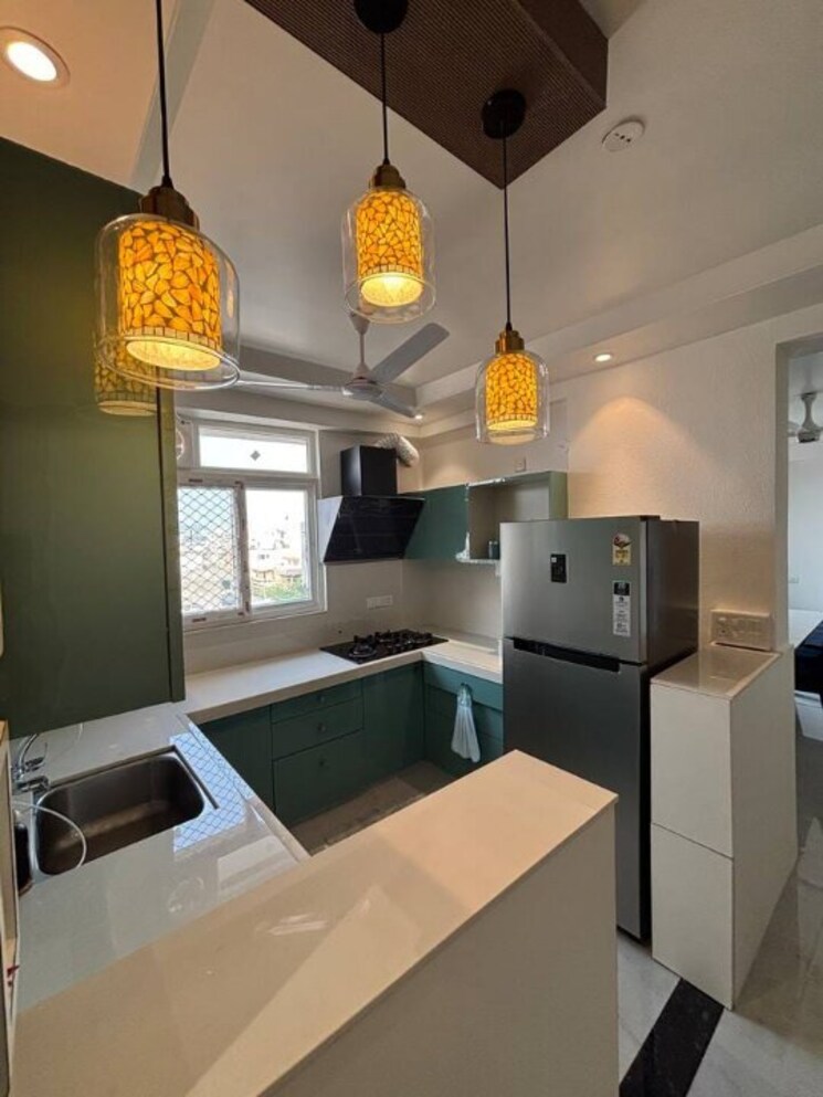 Kitchen, tulip-green-palm 3 Bedroom 1950 Sq.Ft. Apartment In Durgapura Jaipur 8872937