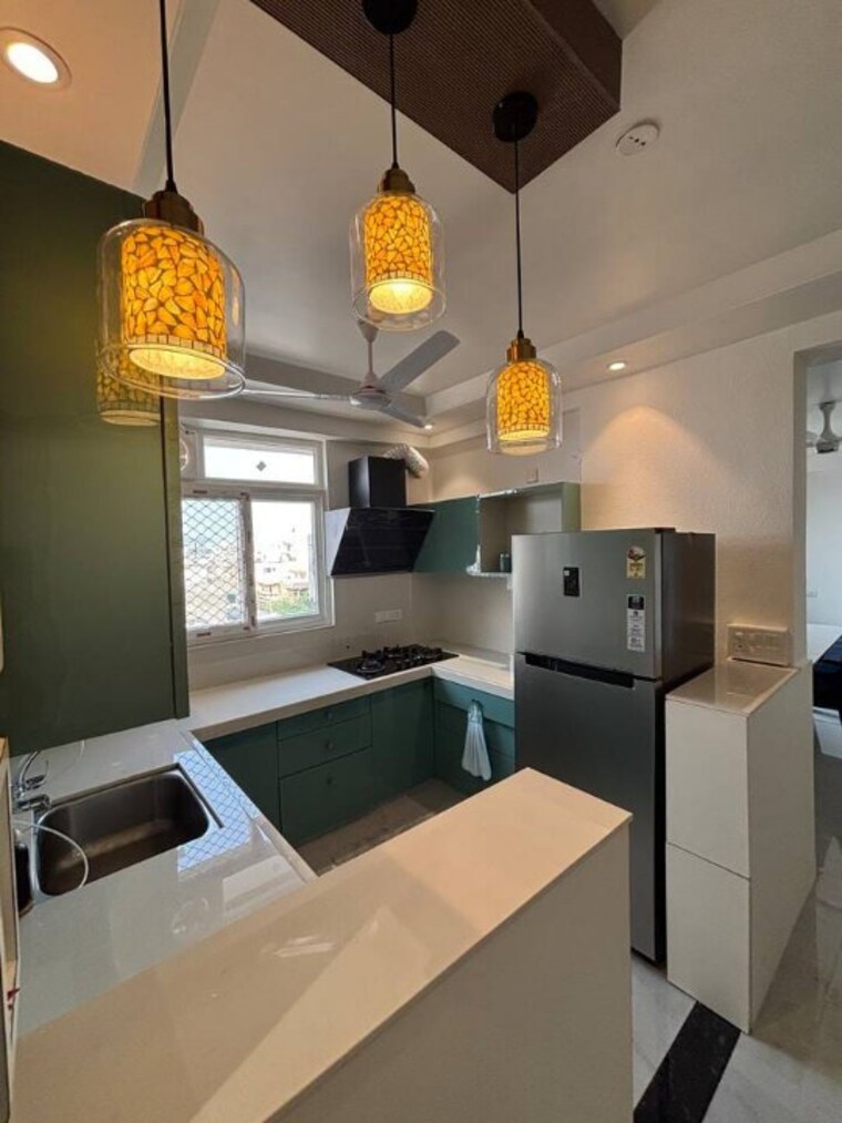 Kitchen, tulip-green-palm 3 Bedroom 1950 Sq.Ft. Apartment In Durgapura Jaipur 8872937