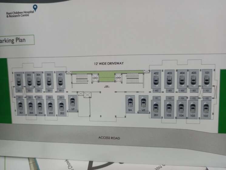 Floor Plan, morabadi 3 Bedroom 1640 Sq.Ft. Apartment In Morabadi Ranchi 9404321