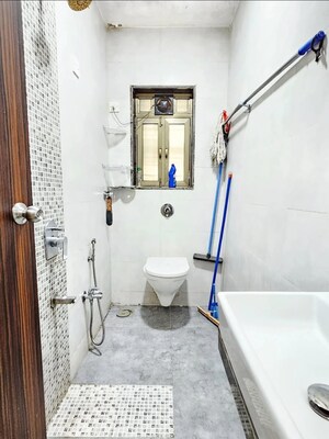 Bathroom in 1 BHK Apartment at NG Complex, Andheri East – for Rent